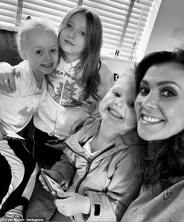 Kym is already grandmother to Teddy, Polly, and Clayton