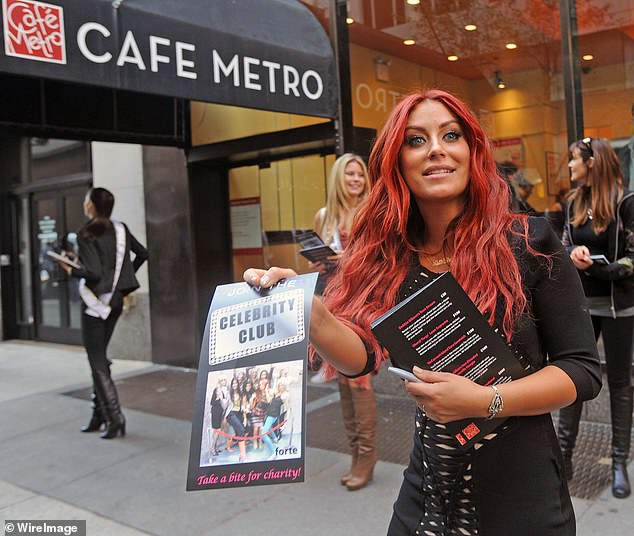O'Day was pictured filming the NBC series The Celebrity Apprentice in October 2011 in NYC
