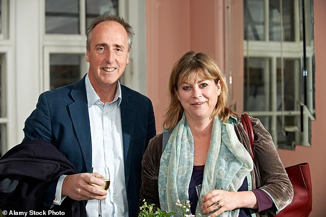 Raven met her husband Adam Nicholson - the 5th Baron Carnock, though he does not use his title - on a skiing holiday