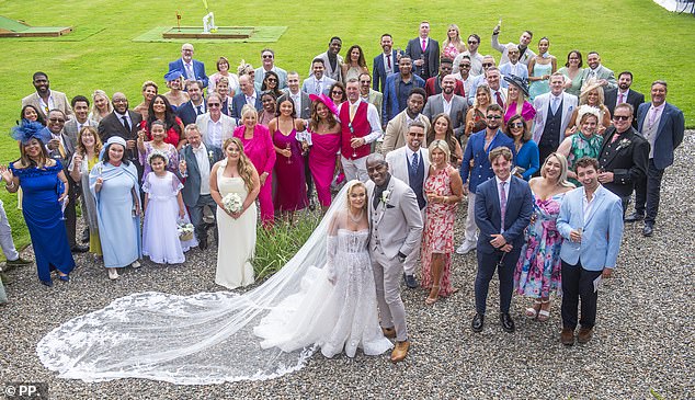 Guests included several big names - including Boyzone’s Shane Lynch, who acted as best man