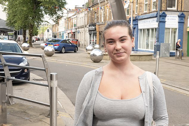 Drama student, Sadie Evans, 20, who was born in the town, said: 'It's not nice to see our town portrayed in this way.'
