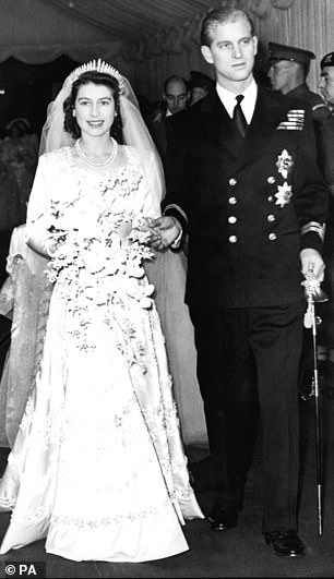Queen Elizabeth wore the Queen Mary diamond fringe Ttiara at her wedding to Prince Philip on November 20, 1947