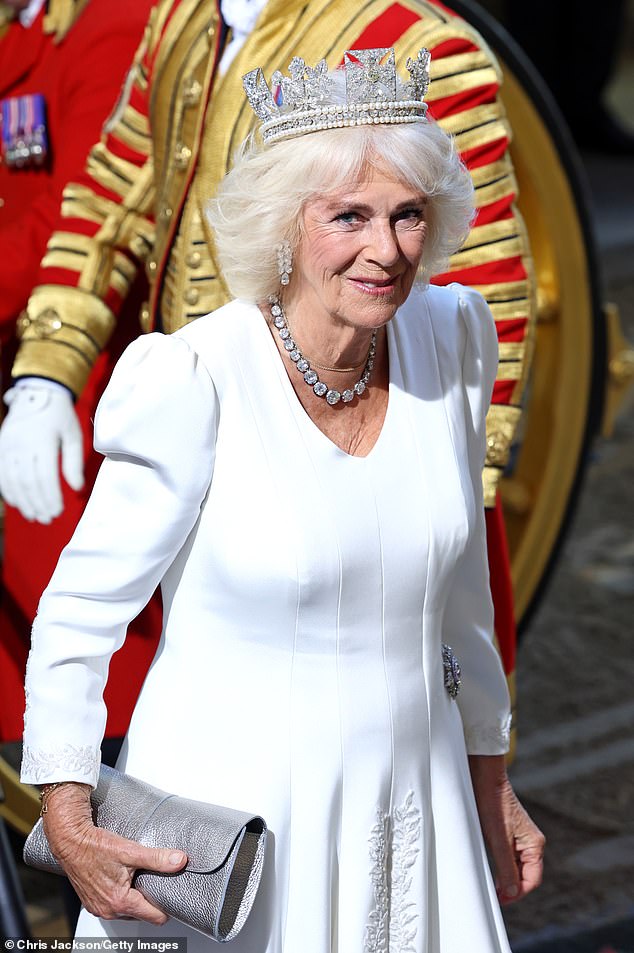 Camilla at the state opening of Parliament in 2024. Queen Camilla is now an integral and accepted part of the Royal Family