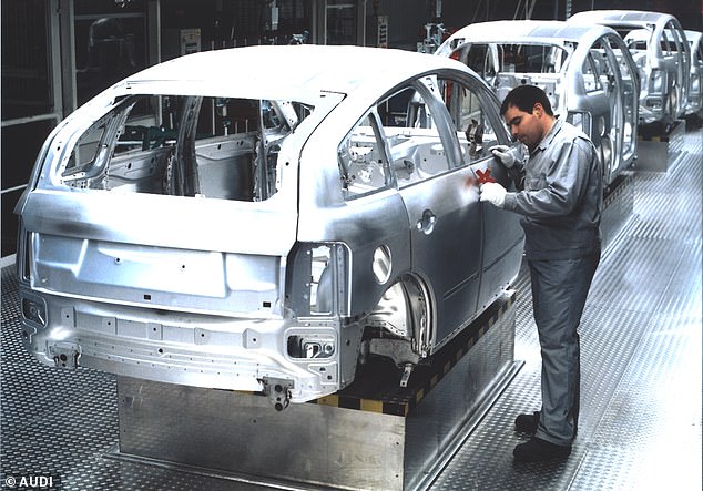 The A2 is notable for its extremely aerodynamic body and all-aluminium 'spaceframe' construction