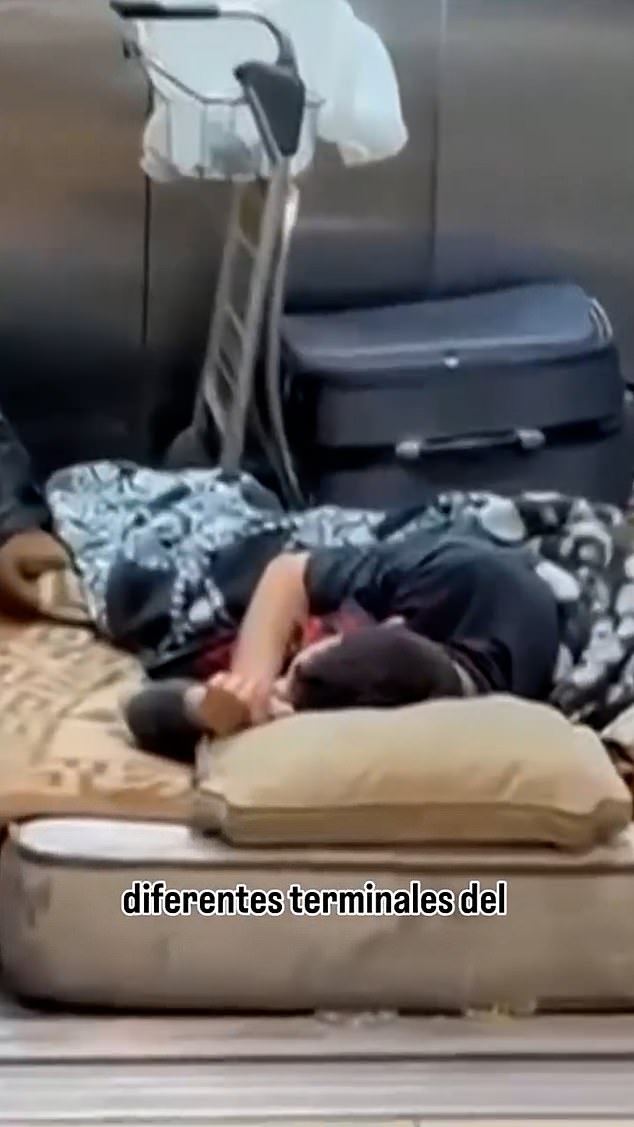 Pictures reveal like facilities such as elevators and toilets have been turned into bedrooms