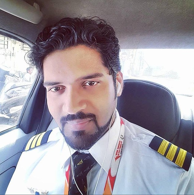 Captain Sumeet Sabharwal was piloting the Boeing 787 Dreamliner with co-pilot Clive Kunder (pictured) when it plummeted into a residential area killing 241 people on board and claiming 19 more lives of those on the ground
