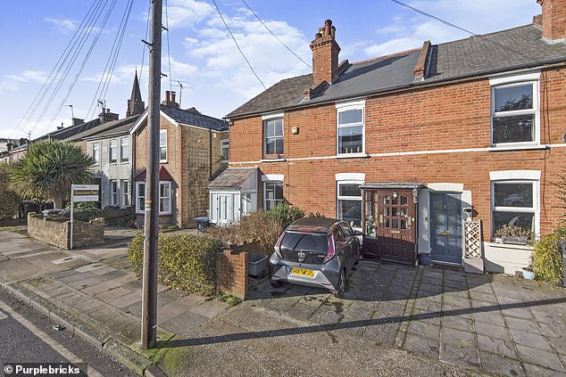 Another big winner is Kingston-Upon-Thames, where prices have risen by eight per cent in the last year. This two-bed terraced home is £625,000