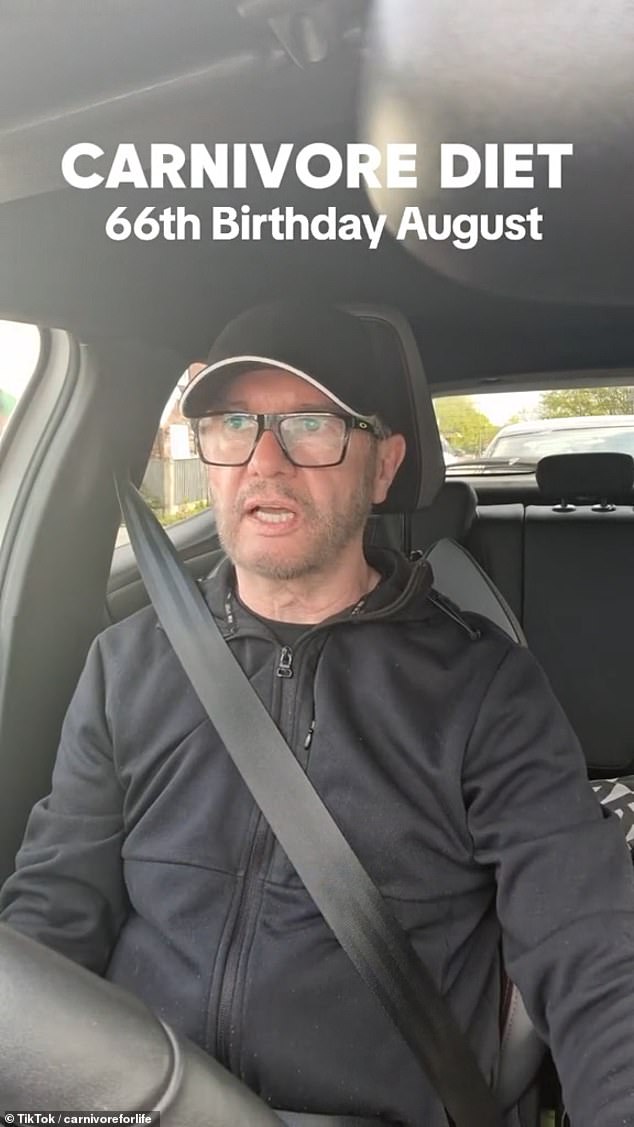 In clips on TikTok, Alex said since changing his diet he no longer suffered with acid reflux or bloating and had stopped wearing size XL clothing, dropping down to a medium