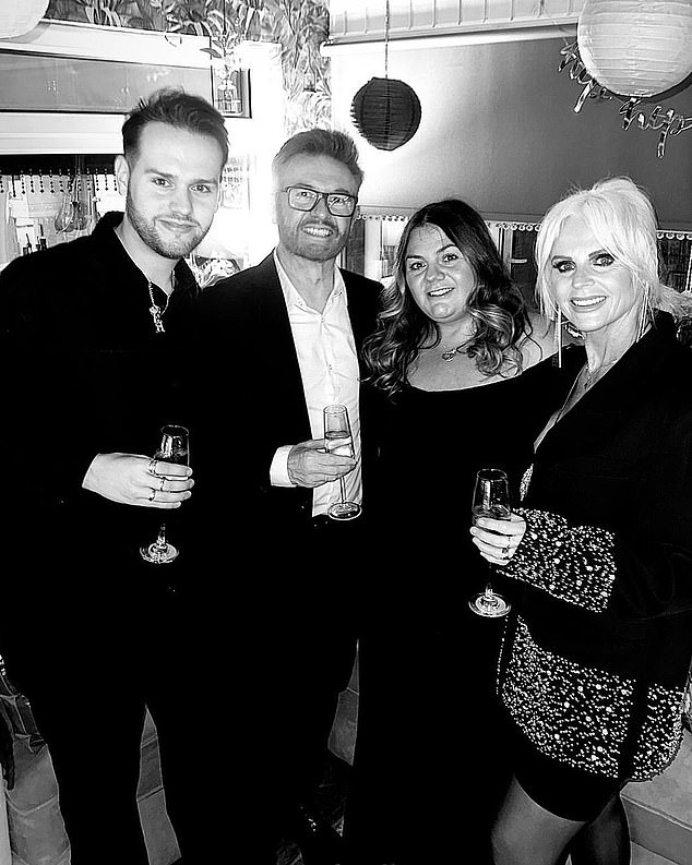 In a statement on the family's social media, Alex's wife Michelle, daughter Sophie and son Alex (pictured together) said: 'It breaks our hearts to share that our Mum’s soulmate and our wonderful Dad passed away peacefully in his sleep, on Sunday 6th July'