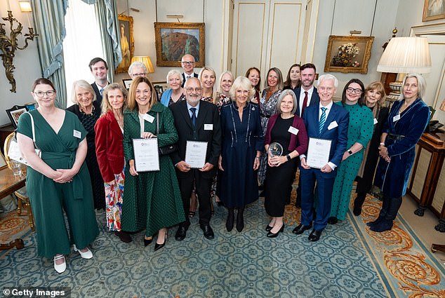 Camilla, president of the Royal Osteoporosis Society, held a royal reception for bone disease campaigners last year