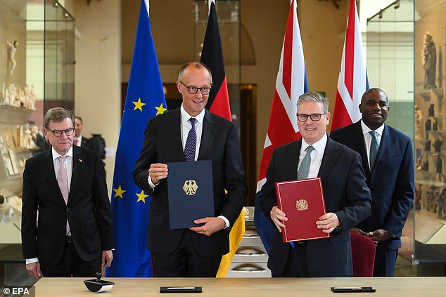 The PM and Chancellor have signed the first bilateral treaty between the countries since the Second World War