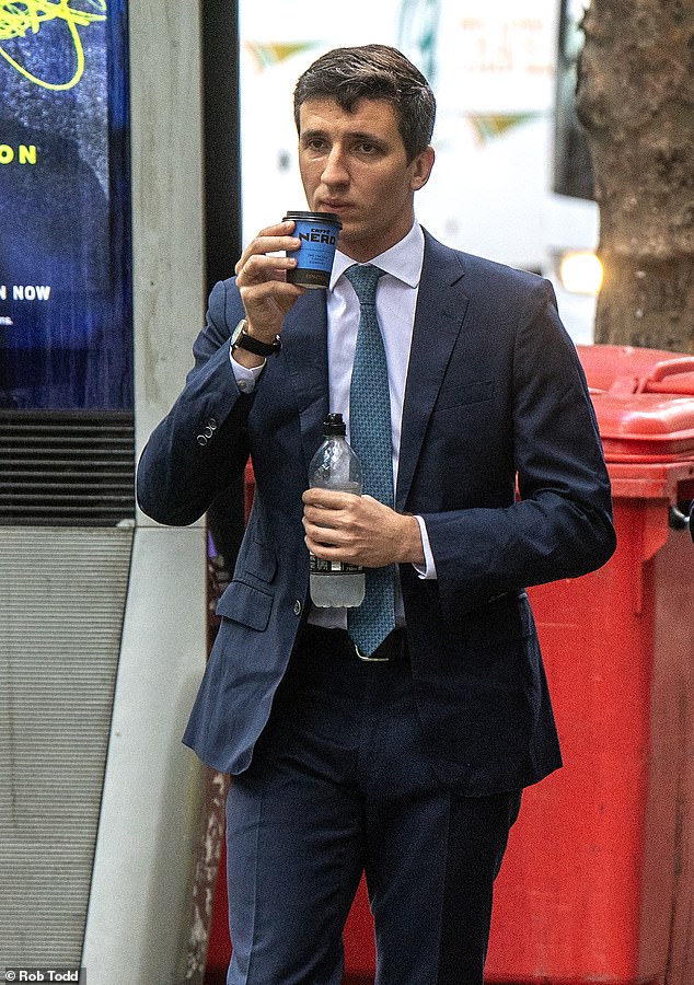 Mr Stepchuk claims the woman, known as Colleague A, pursued him relentlessly and then started making 'sinister and unhinged' threats when she found out his wife was pregnant