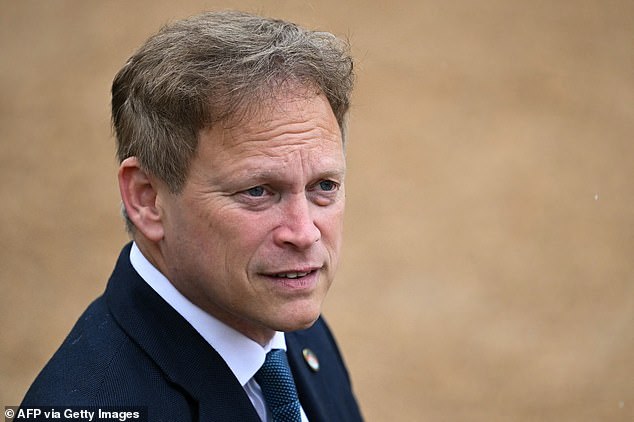 Grant Shapps (pictured in June 2024) was defence secretary from August 2023 to July 2024, overseeing Britain's efforts to assist Ukraine in its fightback against Russia's invasion