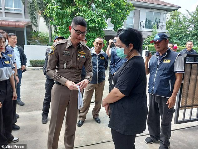 Ms Emsawat was arrested on Tuesday after allegedly filming herself have sex with Buddhist monks