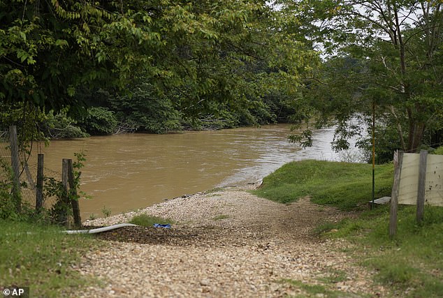 The riverbank where hundreds of migrants used to disembark daily is no clean and devoid of travelers