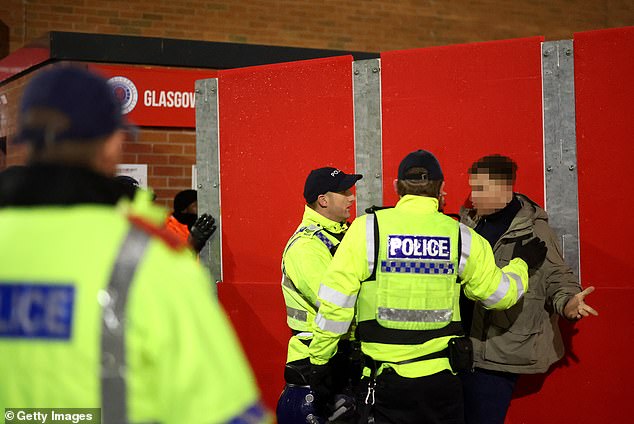 The number of fans arrested for possession of Class A drugs increased for the second consecutive season