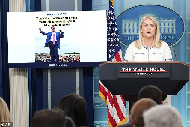 White House Press Secretary Karoline Leavitt revealed the surprise diagnosis at her White House briefing