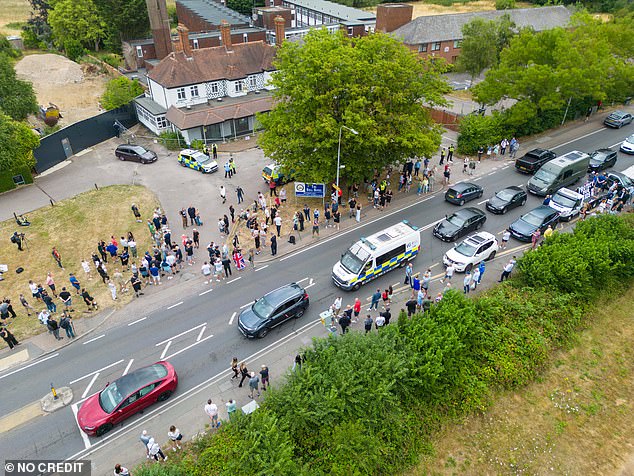 One of the demonstrators told how the ‘whole of Epping’ was united in opposition to housing asylum seekers in their town
