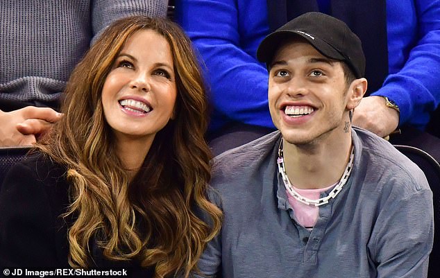 Age gap: Pete then moved on with actress Kate Beckinsale, who was twenty years his senior, sparking romance rumours at the Golden Globes in January 2019 after they were spotted flirting at an afterparty
