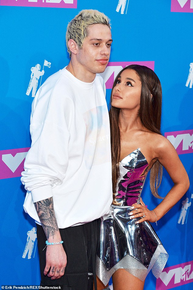Loved-up: In the same month he split from Cazzie, Pete began dating singer Ariana, catapulting him to new levels of fame and scrutiny