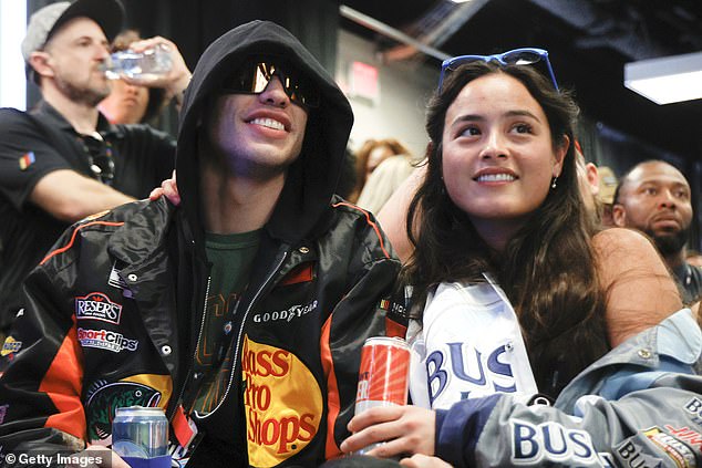 Pete quickly moved on to dating his Bodies, Bodies, Bodies costar Chase Sui Wonders, but his car crash into a home with her in the passenger seat in March 2023 and his subsequent rehab trip put a shadow on the relationship; seen in February 2023 in Dayton Beach, Florida