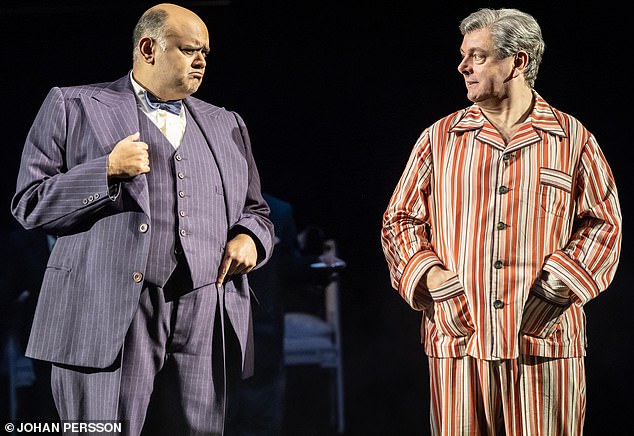 Political foes: Aneurin 'Nye' Bevan (Michael Sheen, right) managed to annoy Winston Churchill (Tony Jayawardena) and also Neville Chamberlain