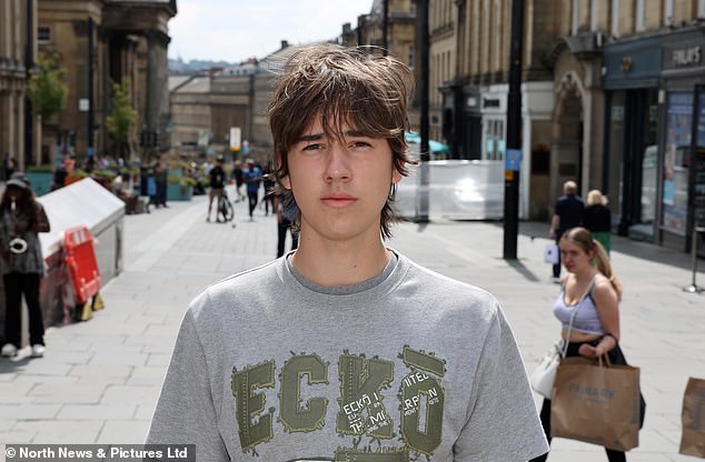 Euan Noughton, 17, a sixth-form student from North Shields in Newcastle said: 'Lots of people are educated enough by the time they are 16 to make that decision'