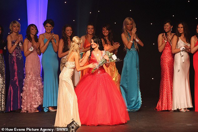 Former Miss Wales finalist Vicky Curtis-Cresswell, who scooped the £6 million Omaze house, pictured at the glamorous 2008 competition