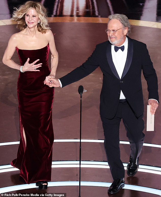 He is none other than Billy Crystal, who presented best picture at the Oscars this year with Meg Ryan, his leading lady in the 1989 romantic comedy When Harry Met Sally....