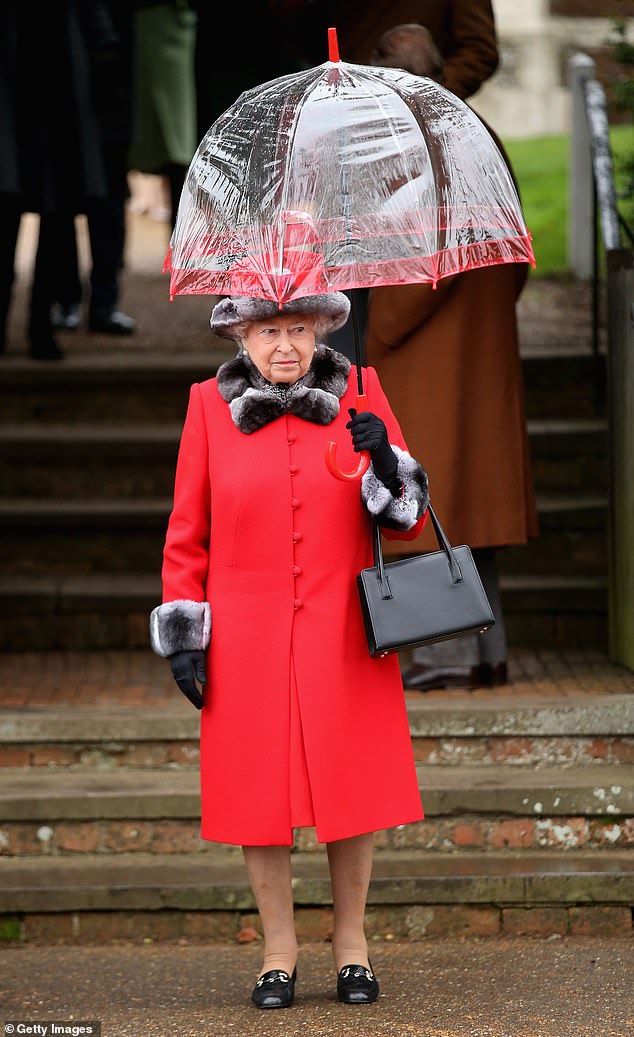 Even her umbrellas were thoughtfully styled: always transparent for visibility, with a handle and trim colour-matched to her outfit