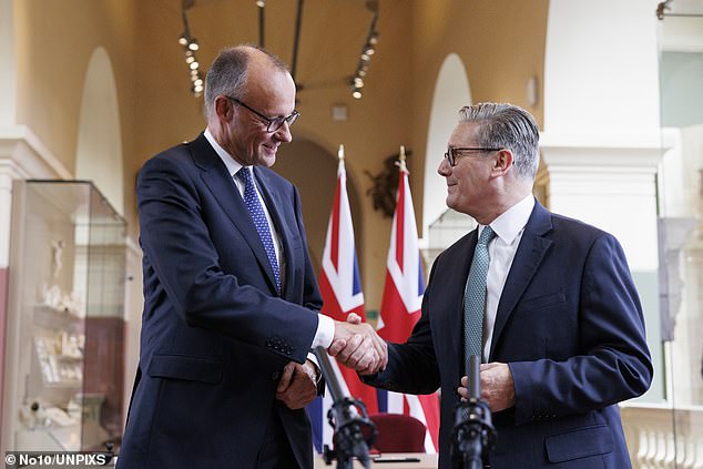 The signing ceremony took place at the Victoria and Albert Museum in Kensington, alongside Prime Minister Sir Keir Starmer