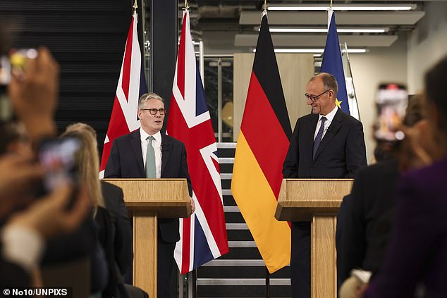 The agreement marks a significant shift in relations between the two nations, and was sealed during German Chancellor Friedrich Merz's first official visit to the UK on 17 July