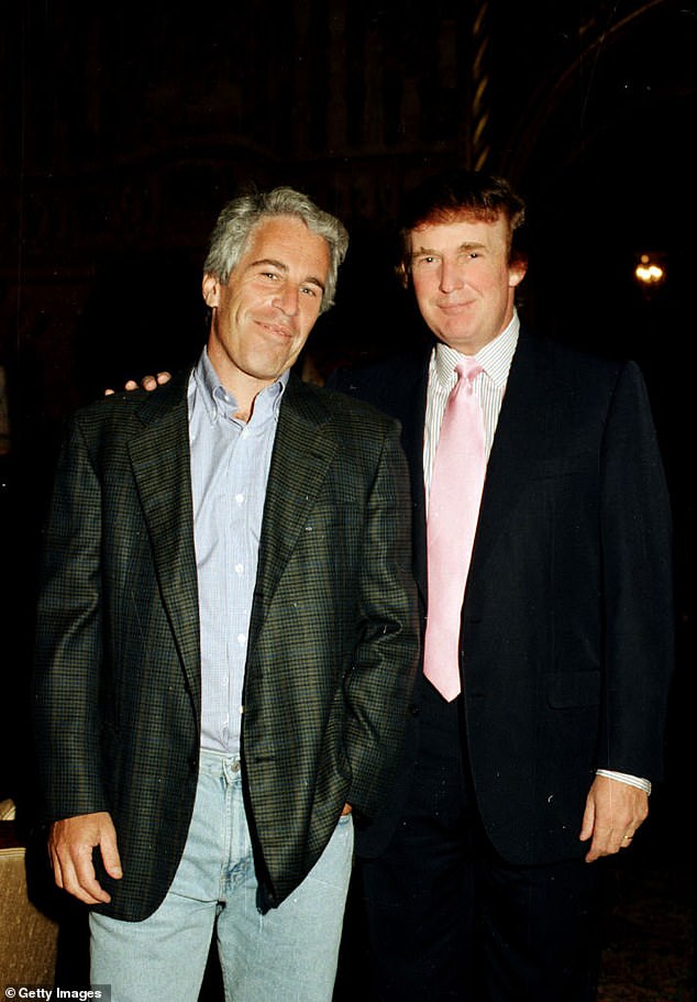 Jeffrey Epstein and Donald Trump moved in the same elite New York circles during the 1980s and 1990s, often spotted at the same high-society events (pictured together at Mar-a-Lago in Palm Beach in 1997)