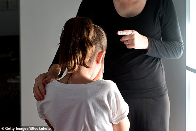 The more traditional authoritative parenting involves 'high levels of psychological control and clearer parental limit-setting' (file photo)