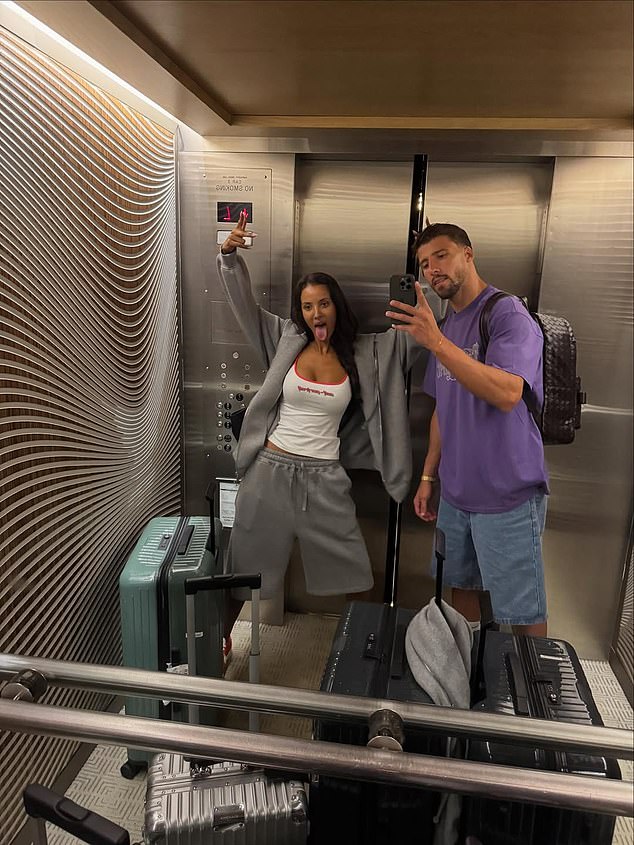 Defender Ruben Dias has been on holiday with Maya James in Ibiza and Florida this summer