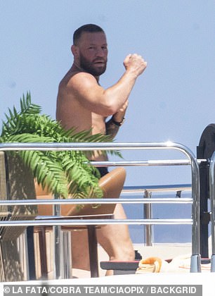He looked fighting ready as he kept up with his exercise regime