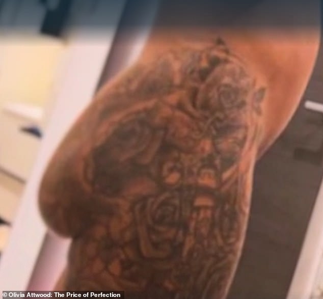 The self-described businesswoman, model, and mother said her implants had 'come out' at the gym (pictured)