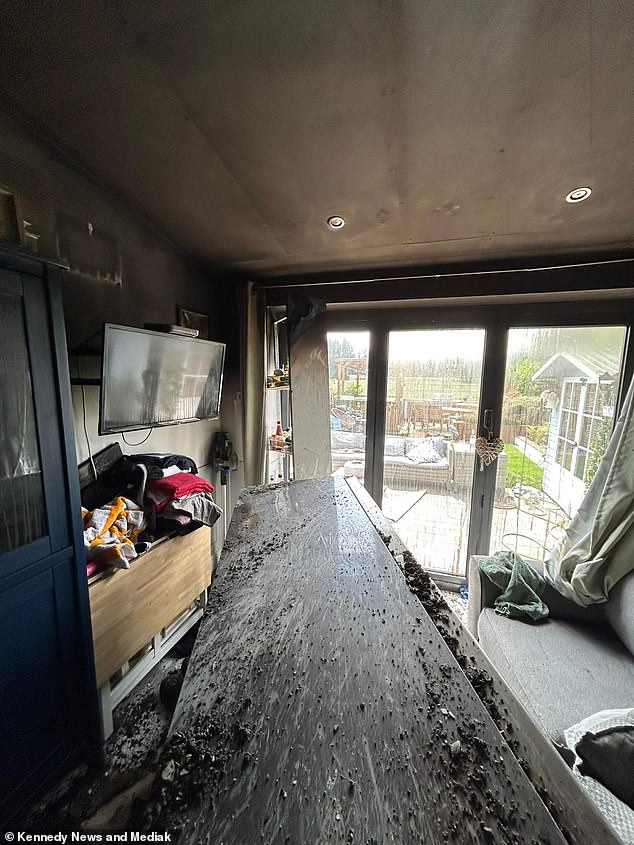 After being discharged from hospital, emma was unable to return for months due to the extensive fire damage which saw her kitchen go up in flames