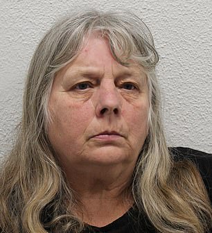 Mason¿s elder sister Tina Golding (pictured), 66, was jailed for 10 years