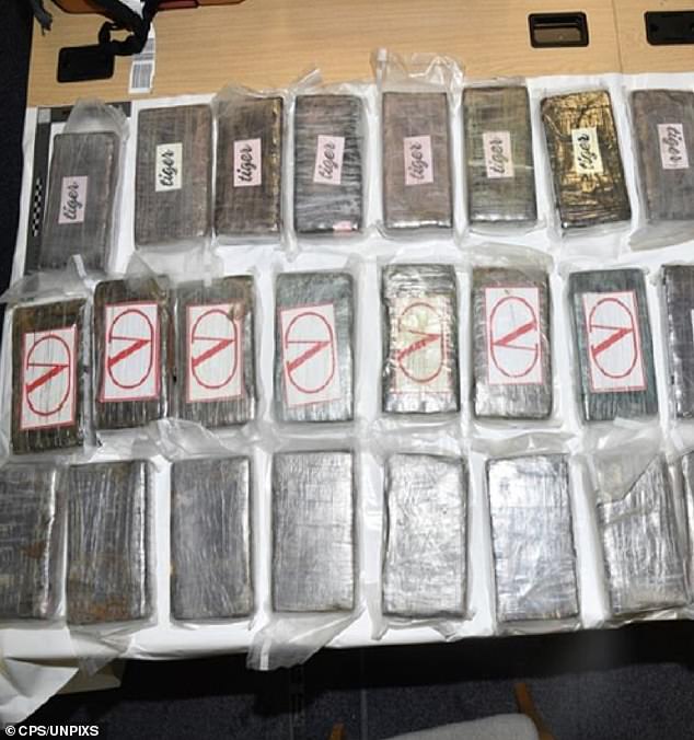 When arrested, Kauser claimed she was at the airport to collect her children, who were carrying the drugs (above) with a street value of around £14.4million