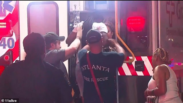 'One person suffered a broken ankle, seven people were transported to the hospital with cuts and scrapes, and one person declined transport,' Fisher said. 'Two people requested medical assistance after reaching their destinations'