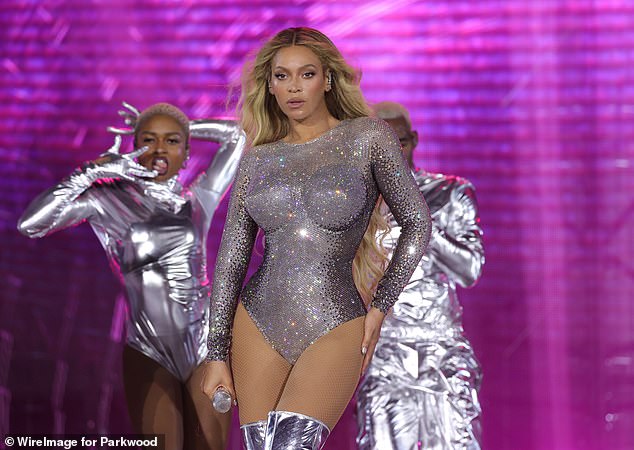 Beyoncé will next be performing a two-night run in Las Vegas on July 25 and 26; pictured in 2023 in East Rutherford, New Jersey