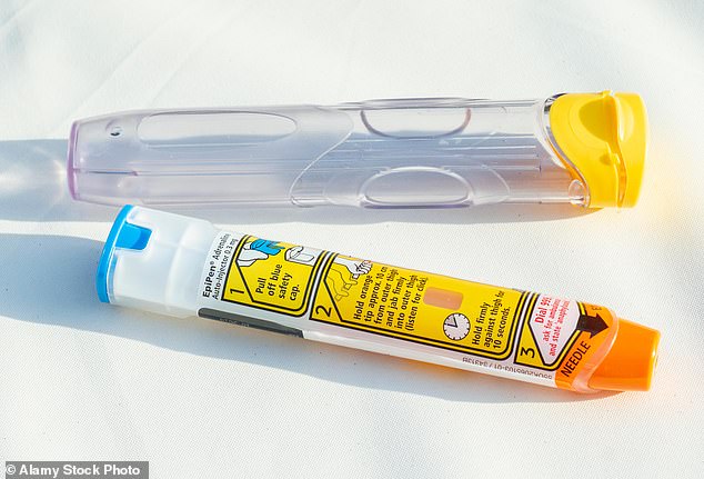 Allergic reactions are currently treated with adrenaline auto-injectors known as an epipen