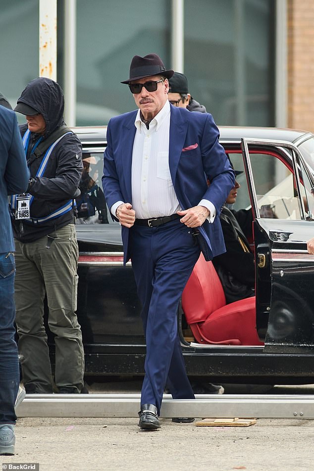 Cameras caught the 71-year-old film legend on the streets of Winnipeg, where he was deep in character for November 1963 ¿ a thriller digging into the murky underworld tied to JFK¿s assassination