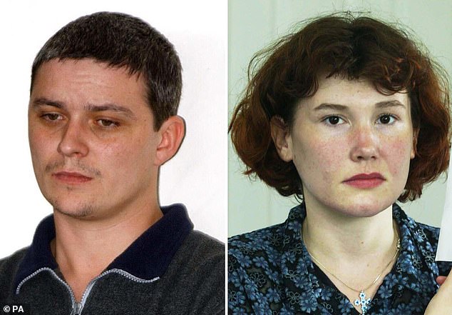 Huntley (left) was convicted of the murders after pleading not guilty. His girlfriend at the time Maxine Carr (right) gave him a false alibi