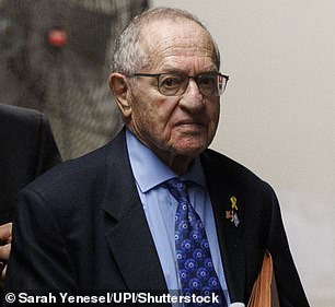The newspaper alleged that lawyer Alan Dershowitz (above) sent a letter to Epstein too
