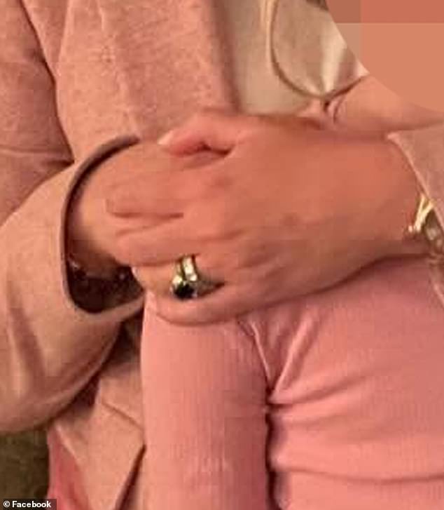 Kristin even posed with his son Henry, 30, in the snaps, and was seen wearing a wedding ring at the event - which was missing during her cozy Coldplay date with Byron