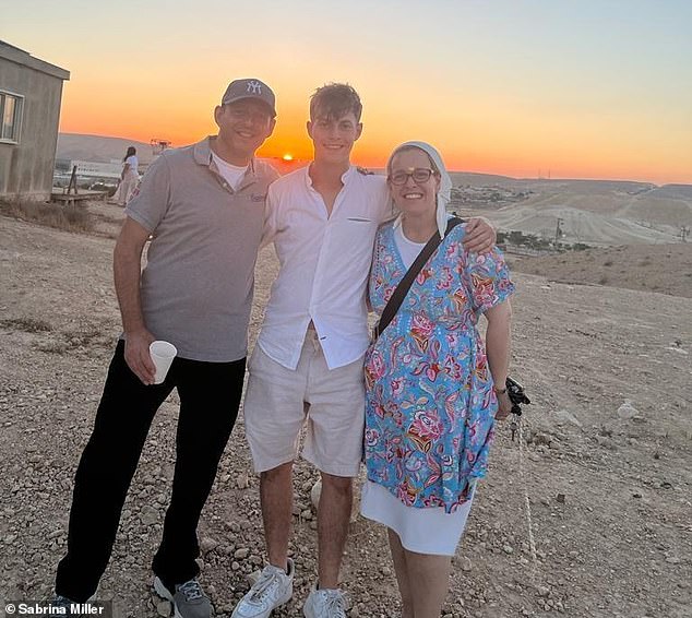 Avi Rosenfeld, 60, and his English teacher wife Sam Rosenfeld, 50, paid tribute to their son, who they described as a 'hero'