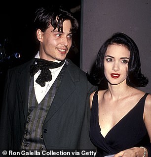 Johnny dated Winona Ryder (above) from 1989 to 1993
