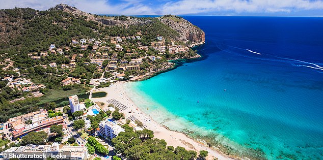 The biggest summer holiday cost increase comes in Majorca (pictured) where the total cost for ten typical tourist items comes to £201.67, which is a 21.4 per cent rise from last year